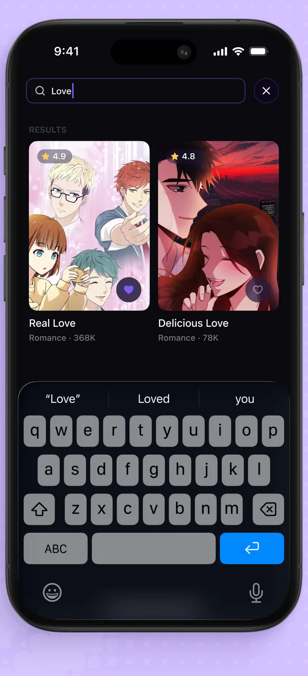 INKtoon search results for the query “Love”